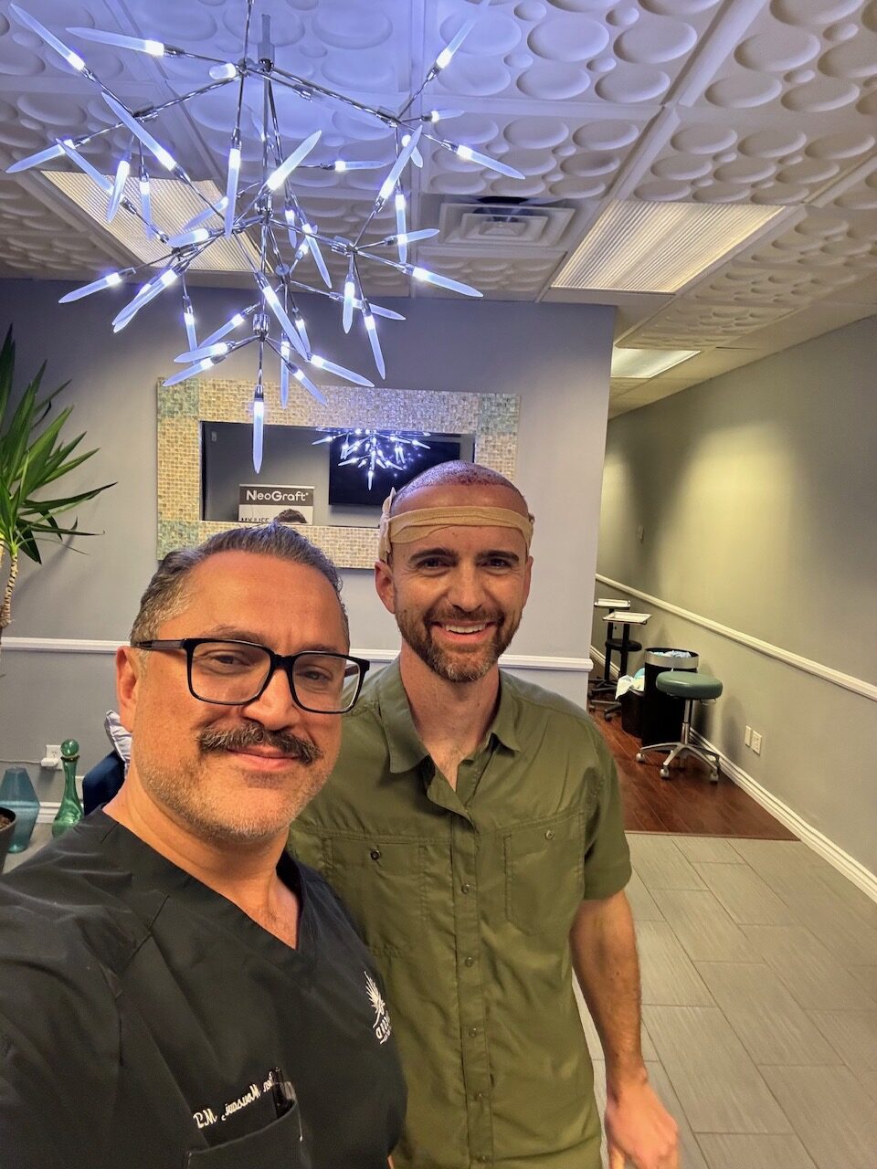 Dr. Ben Mousavi and patient